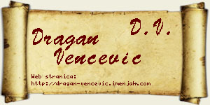 Dragan Venčević vizit kartica